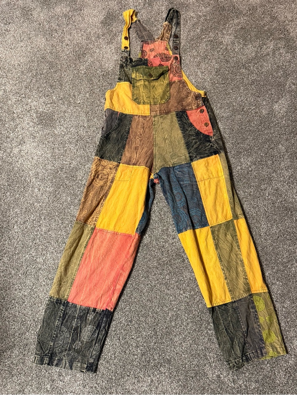 Patchwork Hobo Hippie Overalls